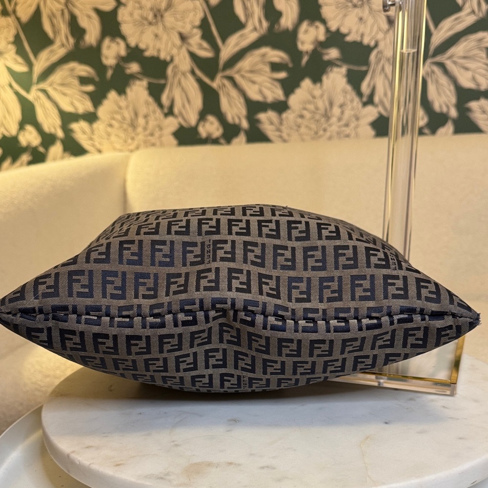 Fendi Authentic Black And Brown Patterned Tote - image 8